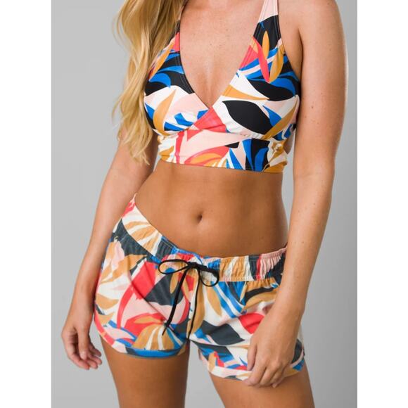Prana Other - PRANA Women's Mariya Swim Shorts XL Tropics Print Floral Drawstring NWT